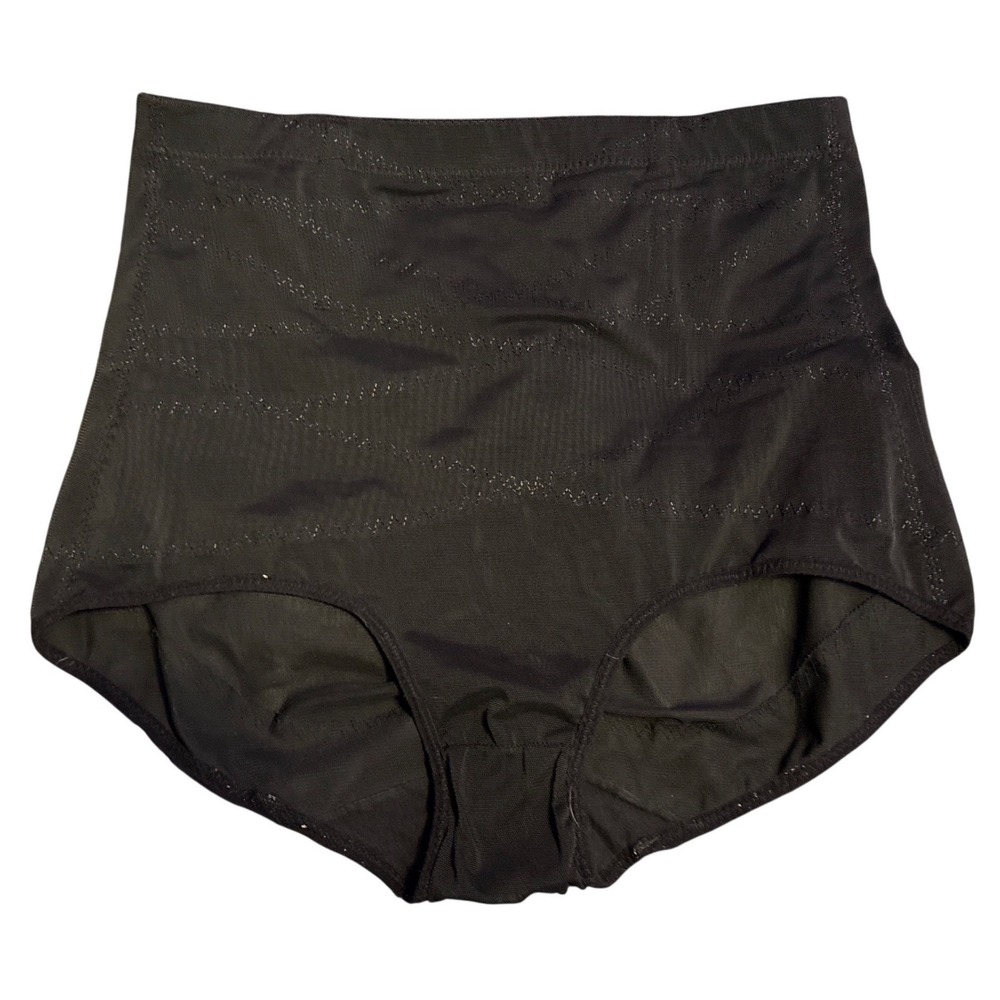 Women Black High Waisted Shapewear Brief Panty‎ Control Bottoms XL